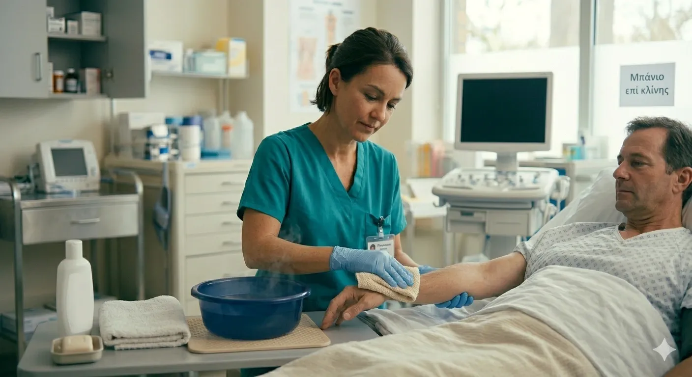 Μπάνιο επί κλίνης