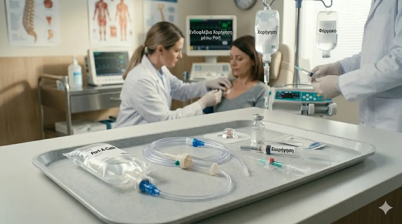 Ενδοφλέβια Χορήγηση μέσω Port